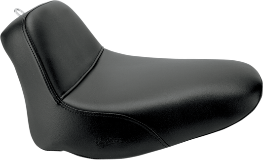 SADDLEMEN Seat - Renegade™ Solo - Smooth - Black - Softail '06-'17