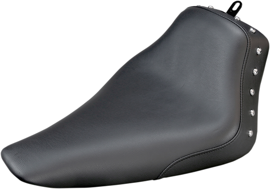 SADDLEMEN Seat - Renegade™ Solo - Black - Studded - Softail '12-'17
