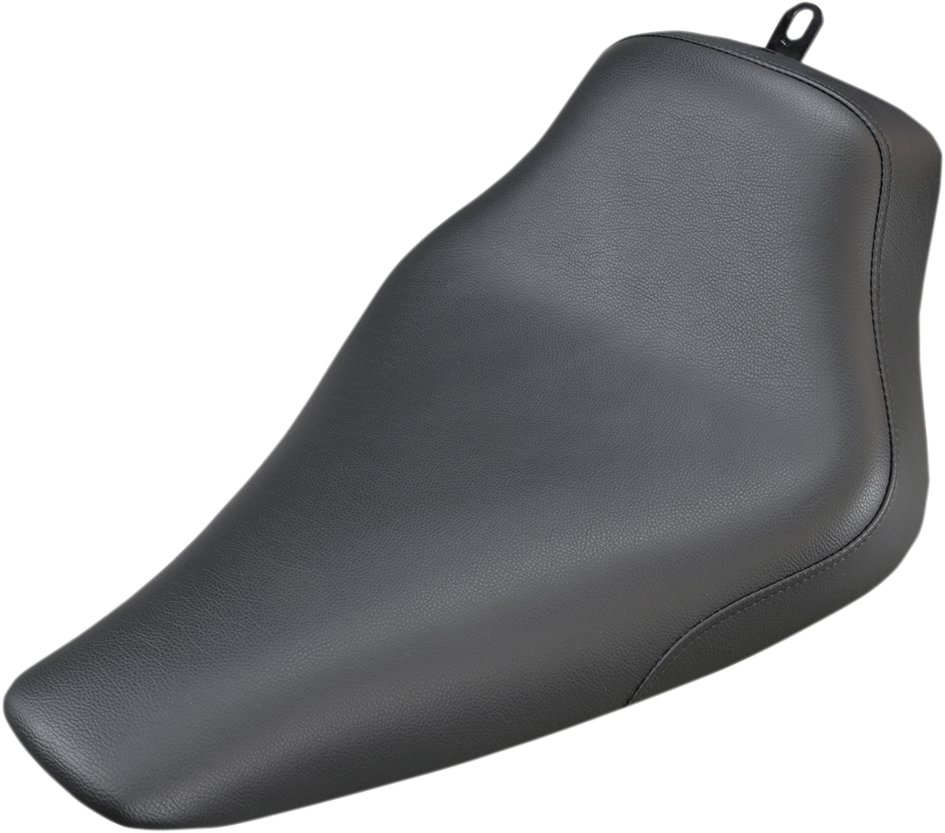 SADDLEMEN Seat - Renegade™ Solo - Black - Smooth - Softail '12-'17