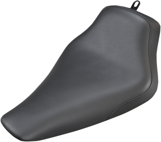 SADDLEMEN Seat - Renegade™ Solo - Black - Smooth - Softail '12-'17