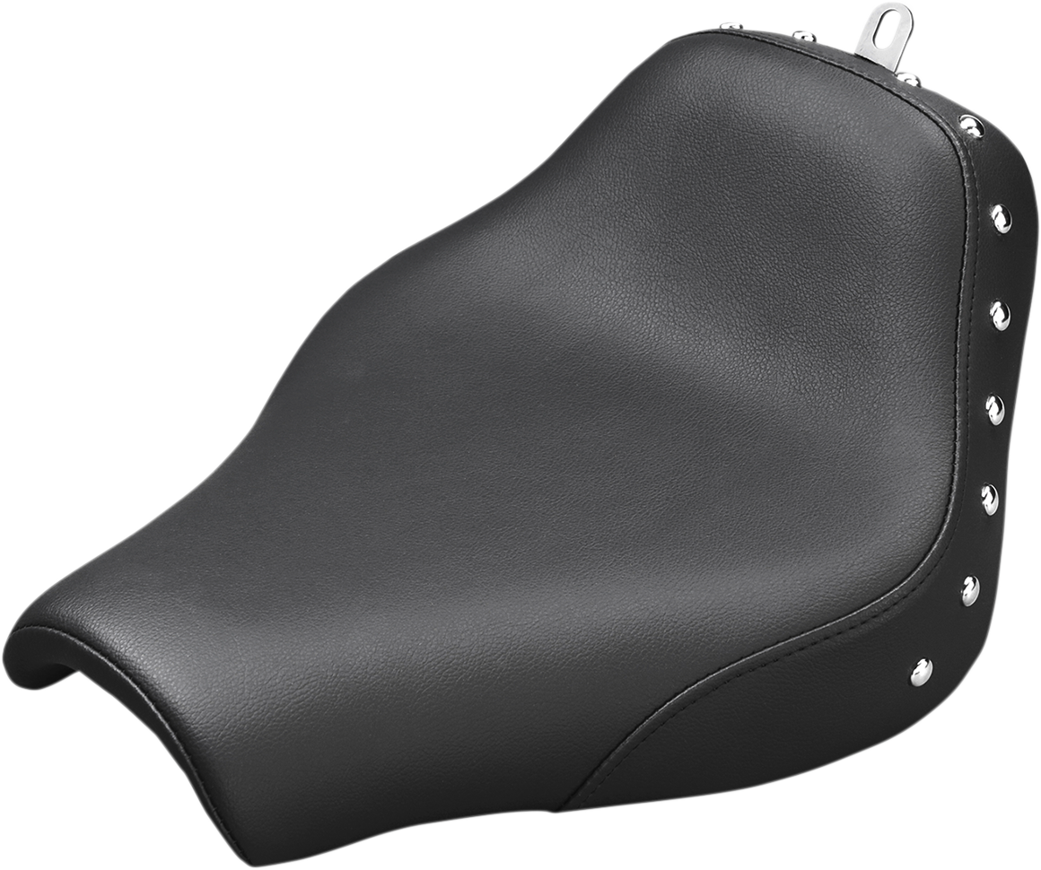 SADDLEMEN Seat - Renegade™ Solo - Black - Studded -Softail '18-'24