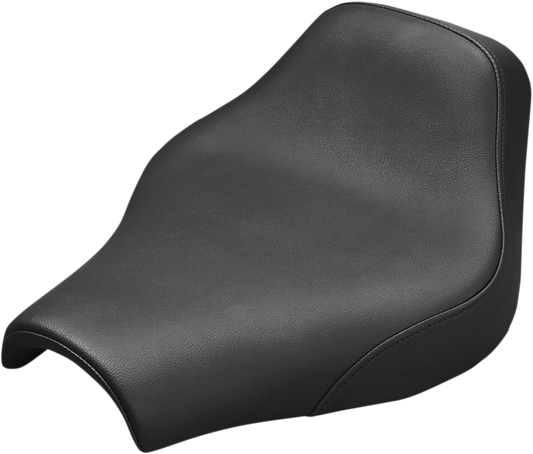 SADDLEMEN Seat - Renegade™ Solo - Black - Smooth - Softail '18-'23