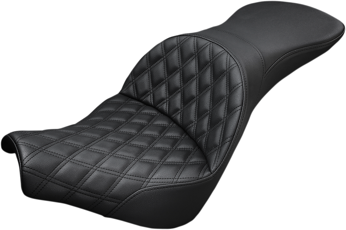 SADDLEMEN Explorer Seat - Lattice Stitched - Softail '18-'20