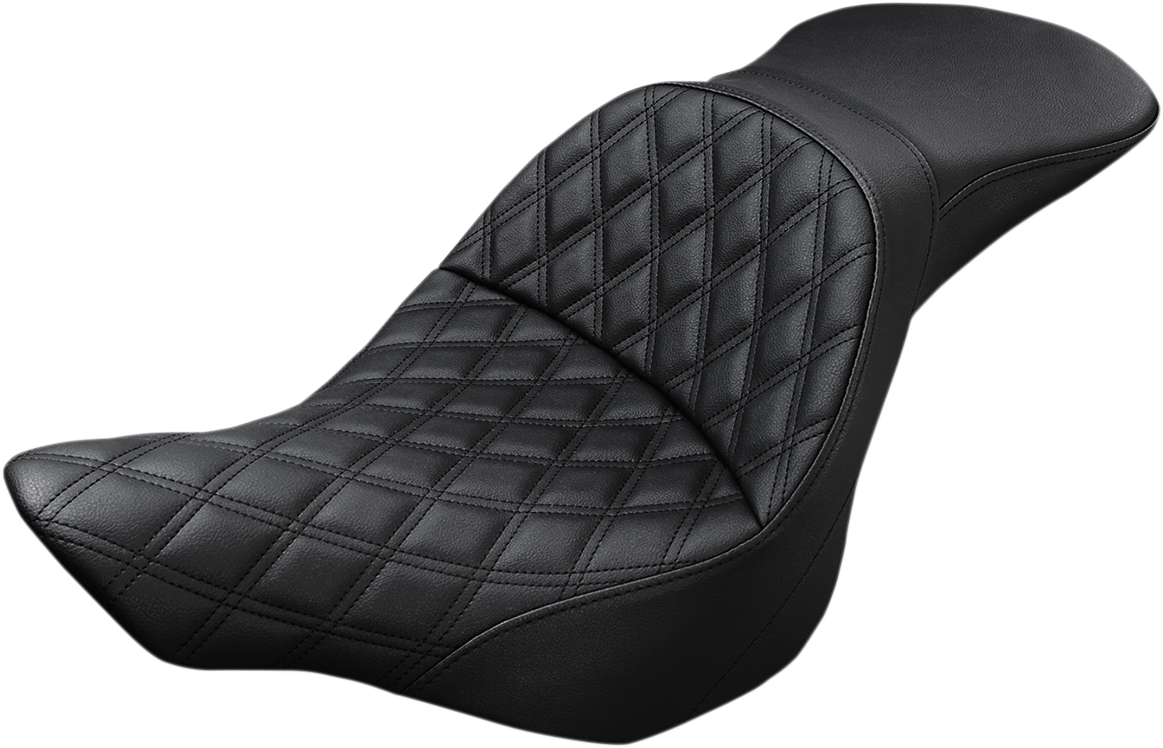 SADDLEMEN Explorer Seat - Lattice Stitched - Softail '13-'17