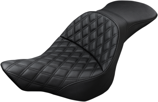 SADDLEMEN Explorer Seat - Lattice Stitched - Softail '13-'17