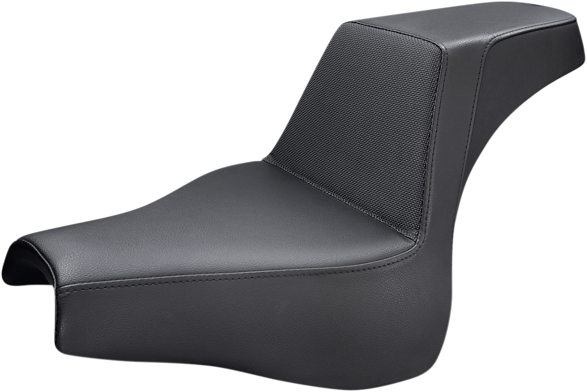 SADDLEMEN Step-Up Seat - Gripper - Black - Softail '18-'20