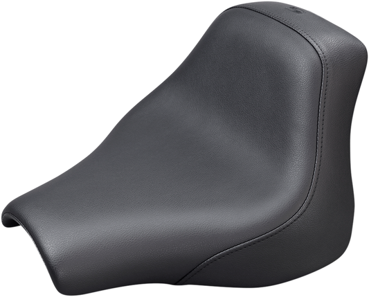 SADDLEMEN Seat - Renegade™ Solo - Black - Smooth - Softail '18-19