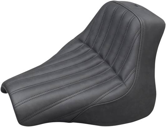 SADDLEMEN Knuckle Renegade Solo Seat - Black - Softail '18-'20