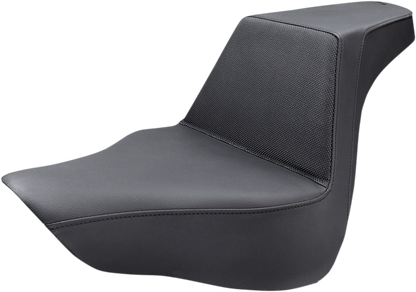 SADDLEMEN Step-Up Seat - Gripper - Black - Softail '18-'24