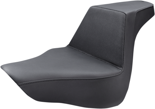 SADDLEMEN Step-Up Seat - Gripper - Black - Softail '18-'24