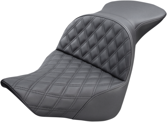 SADDLEMEN Explorer Seat - Lattice Stitched - Softail '18-'24