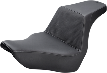 SADDLEMEN Step-Up Seat - Gripper - Black - Softail '18-'24