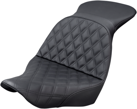SADDLEMEN Explorer Seat - Lattice Stitched - Softail '18-'24