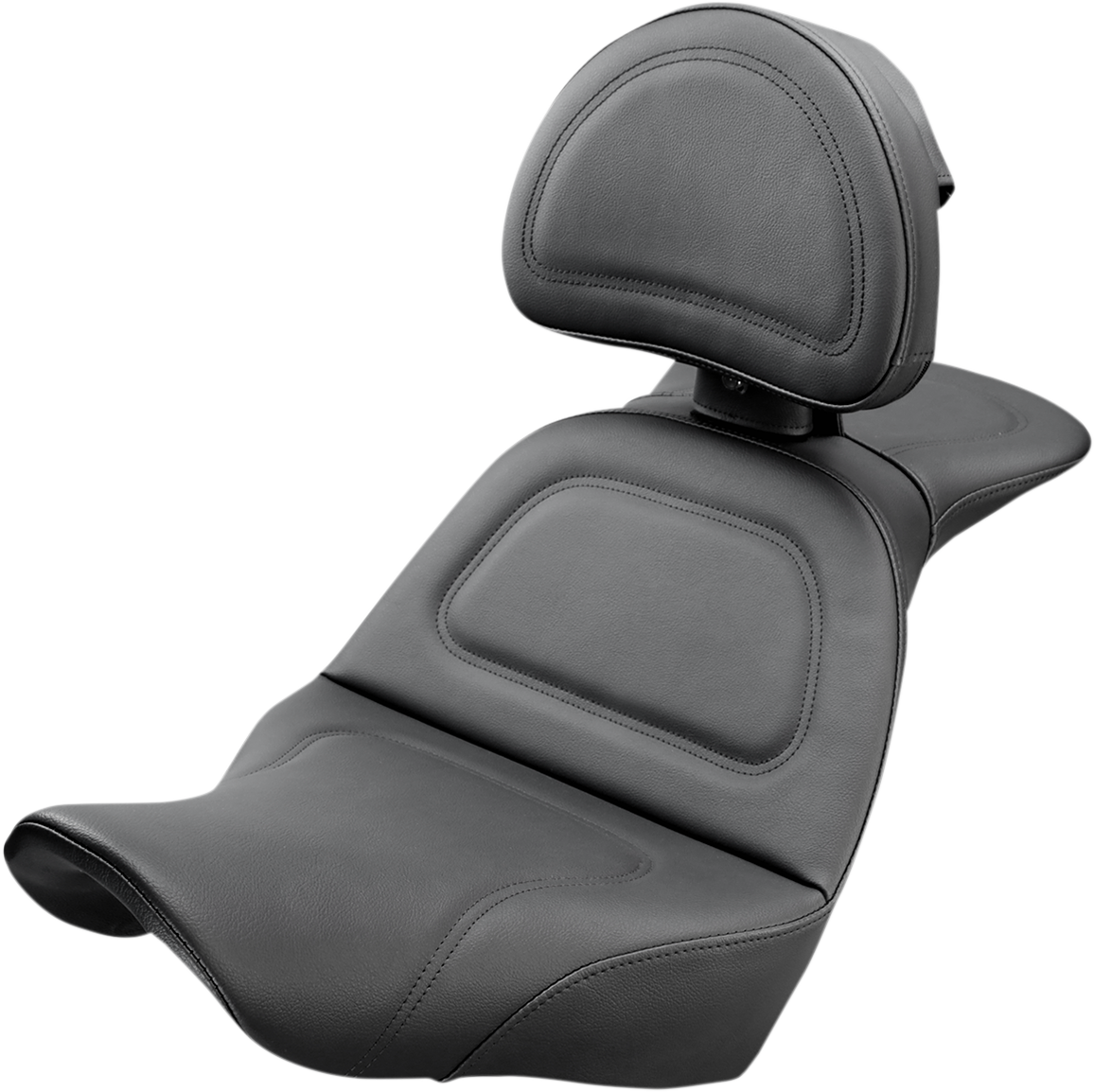 SADDLEMEN Explorer Seat - w/ Driver Backrest -  Softail '18-'24