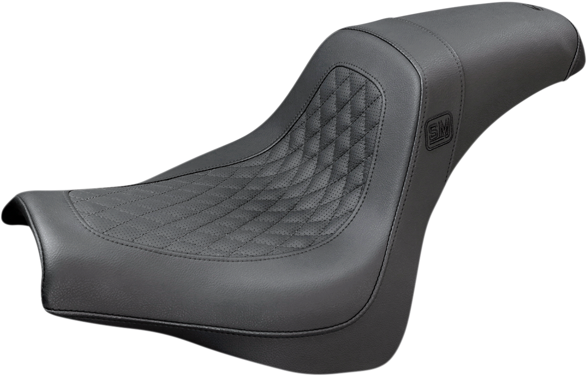 SADDLEMEN Speed Merchant Pro Series Seat - Black - Slim - Softail '18-'22