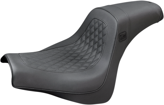 SADDLEMEN Speed Merchant Pro Series Seat - Black - Slim - Softail '18-'22