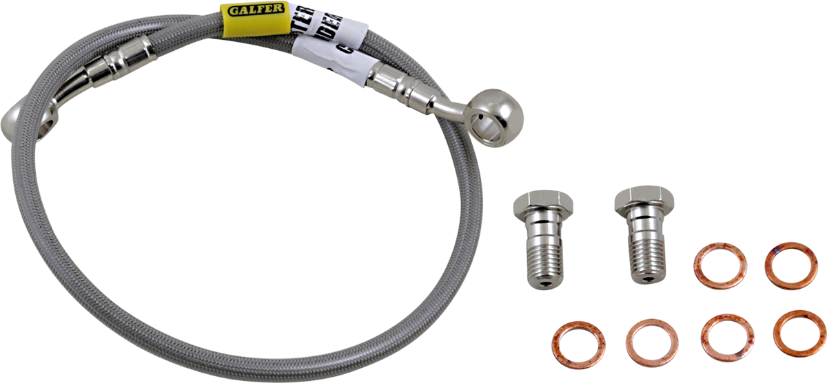 GBRAKES Complete Brake Line Kit - Rear - Stainless Steel - RVT1000R RC51 '00-'07