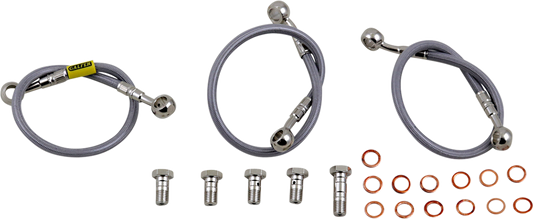 GBRAKES Complete Brake Line Kit - Front - Stainless Steel - FZS1000 FZ1 '01-'05