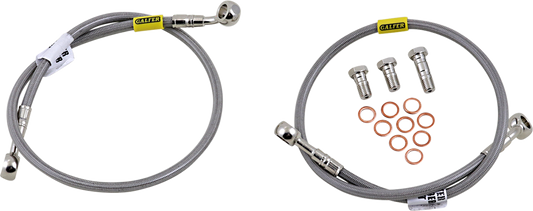 GBRAKES Complete Brake Line Kit - Front - Stainless Steel - GSX-R1000 '01-'02