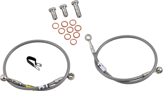 GBRAKES Complete Brake Line Kit - Front - Stainless Steel - CBR600RR '03-'04
