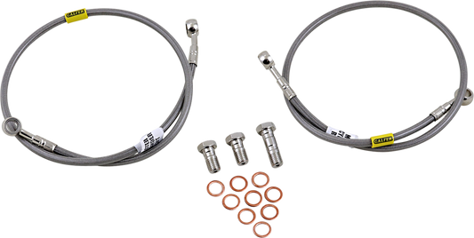 GBRAKES Complete Brake Line Kit - Front - Stainless Steel - SV650S '03-'08
