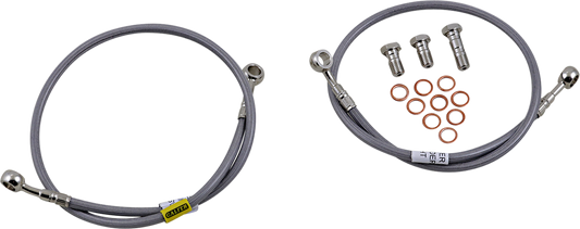 GBRAKES Complete Brake Line Kit - Front - Stainless Steel - GSX-R1000 '03-'04