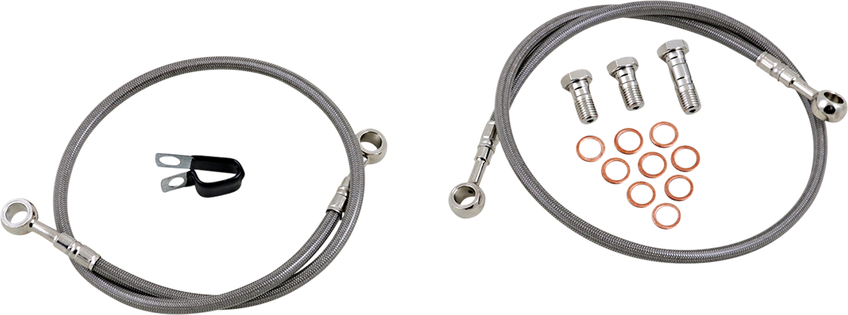 GBRAKES Complete Brake Line Kit - Front - Stainless Steel - YZF-R6 / YZF-R6S '03-'09