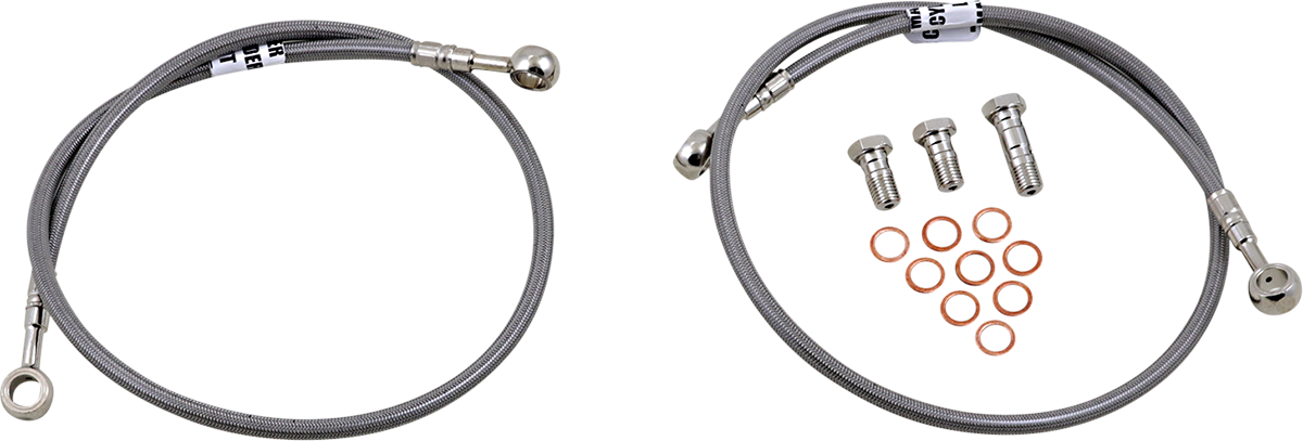GBRAKES Complete Brake Line Kit - Front - Stainless Steel - SV650 '03-'04