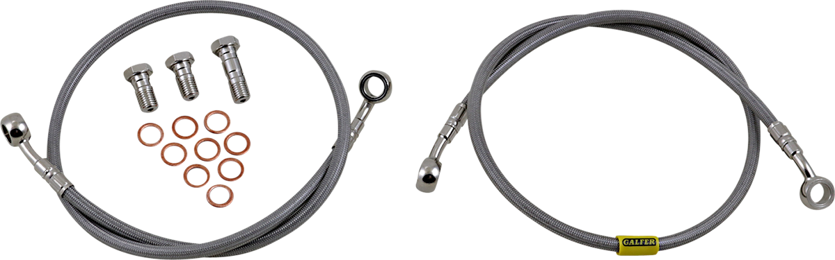 GBRAKES Complete Brake Line Kit - Front - Stainless Steel - ZX1000 Ninja ZX-10R '04-'05