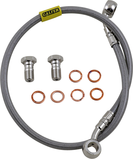 GBRAKES Complete Brake Line Kit - Rear - Stainless Steel - ZX1000 Ninja ZX-10R '04-'05