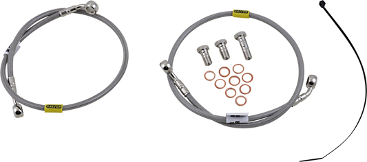 GBRAKES Complete Brake Line Kit - Front - Stainless Steel - YZF-R1 '04-'06