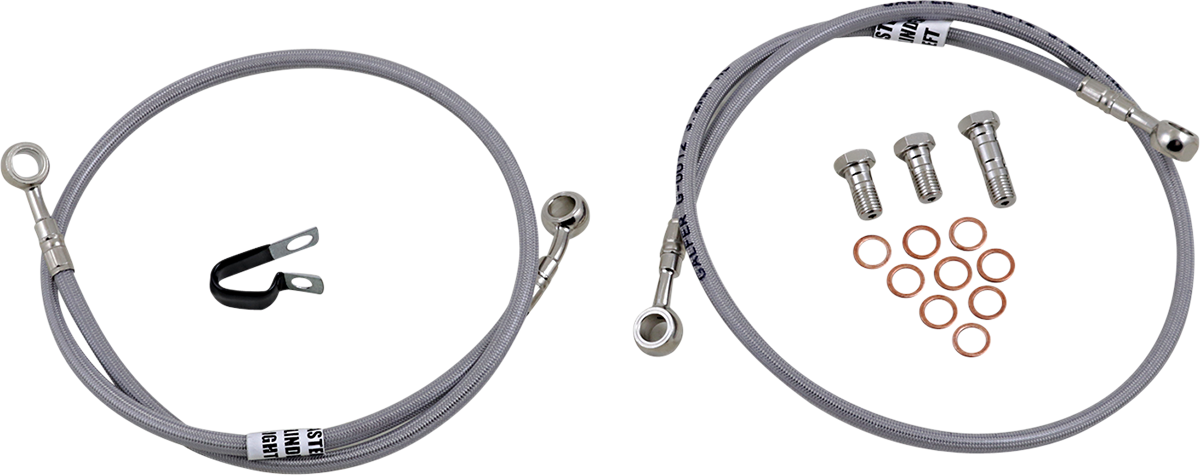 GBRAKES Complete Brake Line Kit - Front - Stainless Steel - FZS600 FZ6 '04-'06