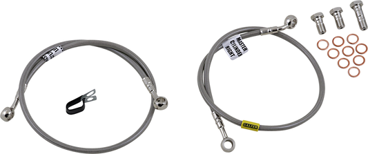GBRAKES Complete Brake Line Kit - Front - Stainless Steel - ZX600 Ninja '05-'06