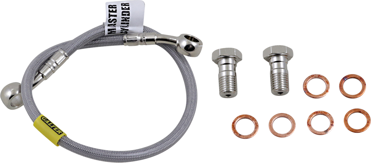 GBRAKES Complete Brake Line Kit - Rear - Stainless Steel - ZX600 Ninja '05-'06