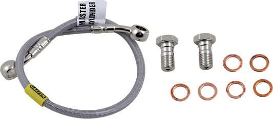 GBRAKES Complete Brake Line Kit - Rear - Stainless Steel - ZX600 Ninja '05-'06