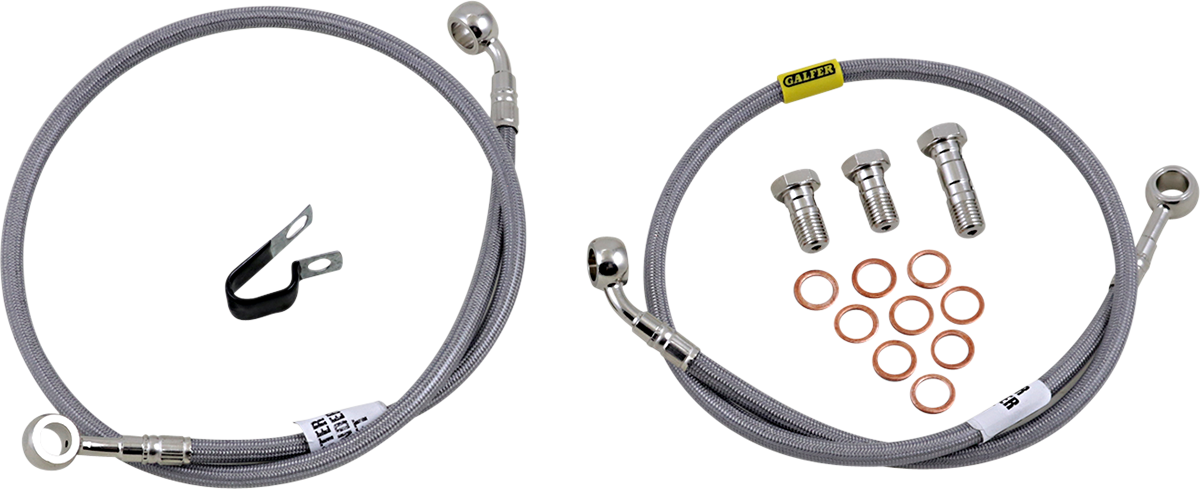 GBRAKES Complete Brake Line Kit - Front - Stainless Steel - ZZR 600 '04-'08