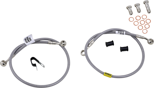 GBRAKES Complete Brake Line Kit - Front - Stainless Steel - ZX1000 Ninja ZX-10R '06-'07