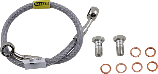 GBRAKES Complete Brake Line Kit - Rear - Stainless Steel - ZX1000 Ninja ZX-10R '06-'07