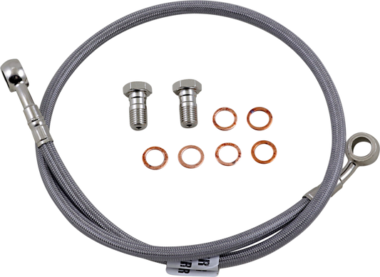 GBRAKES Complete Brake Line Kit - Rear - Stainless Steel - Ninja 650 '06-'11