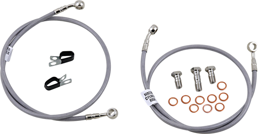 GBRAKES Brake Line Kit - Front - Stainless Steel - ZX1000 / ZR 1000 '10-'13
