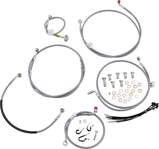 GBRAKES Brake Line Kit - Front - Stainless Steel - V-Strom '12-'21