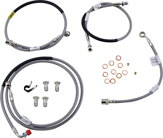 GBRAKES Brake Line Kit - Front / Rear - Stainless Steel - EX300 Ninja 300 '14-'17