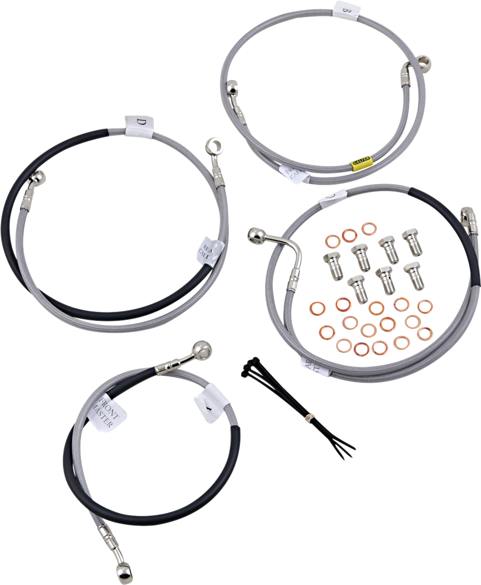 GBRAKES Brake Line Kit - Front / Rear - Stainless Steel - RC 390 '14-'17