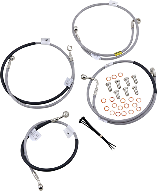 GBRAKES Brake Line Kit - Front / Rear - Stainless Steel - RC 390 '14-'17