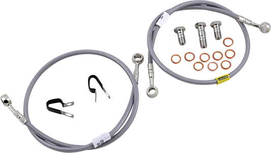 GBRAKES Brake Line Kit - Front - Stainless Steel - FZ-07 '15-'17