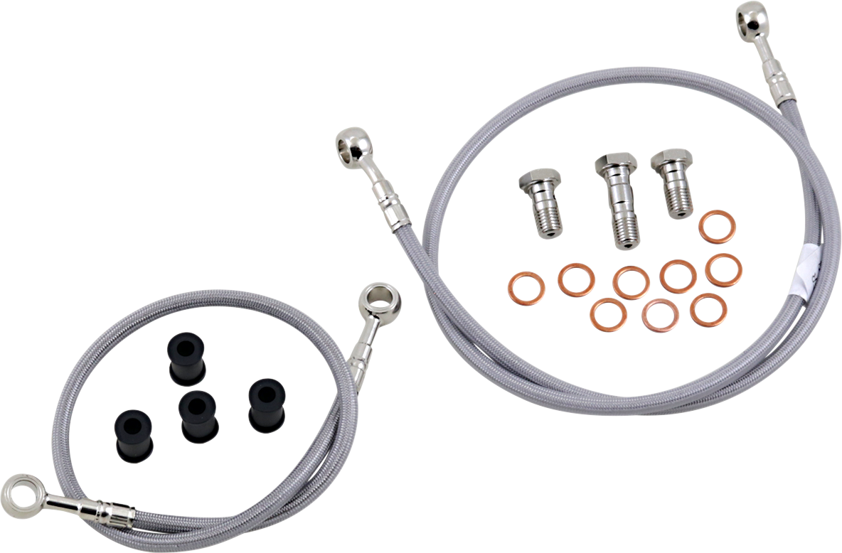 GBRAKES Brake Line Kit - Front - Stainless Steel - FZ-07 '15-'17