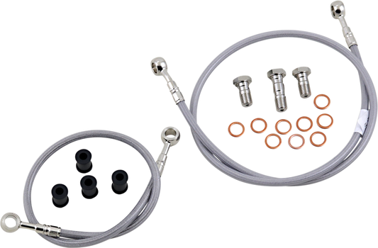 GBRAKES Brake Line Kit - Front - Stainless Steel - FZ-07 '15-'17