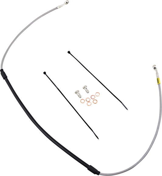 GBRAKES Complete Brake Line Kit - Front - Stainless Steel - RM125 / RM250 '96-'03