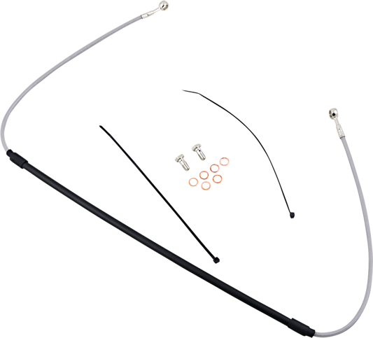 GBRAKES Complete Brake Line Kit - Front - Stainless Steel - KX125 / KX250 / KX500 '90-'03