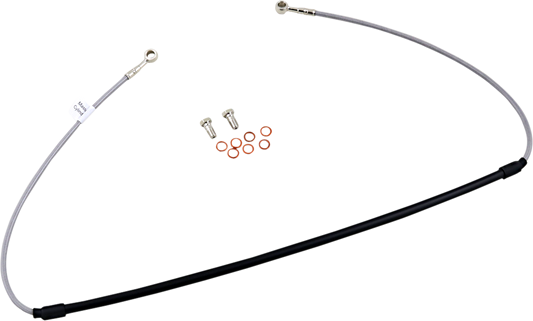GBRAKES Complete Brake Line Kit - Front - Stainless Steel - KLR250 '84-'05
